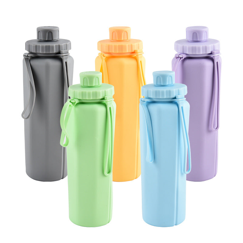 Silicone Folding Cups Outdoor Sports Bottle