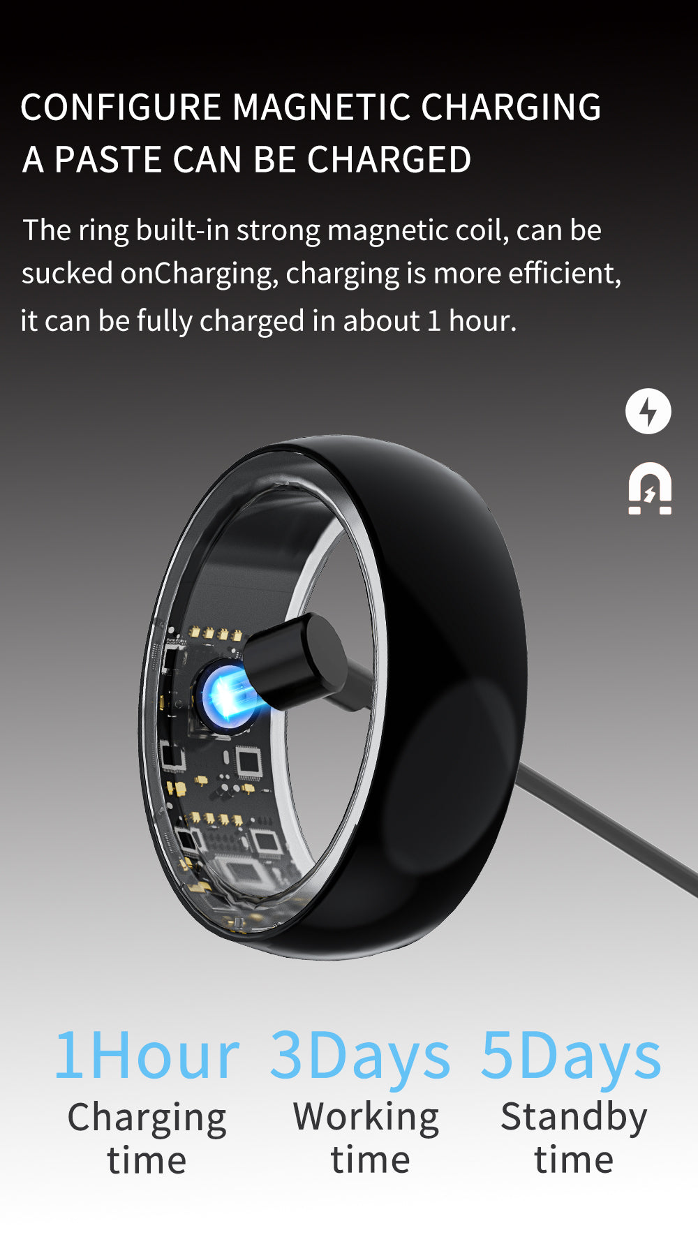 Smart Ring R100 Black